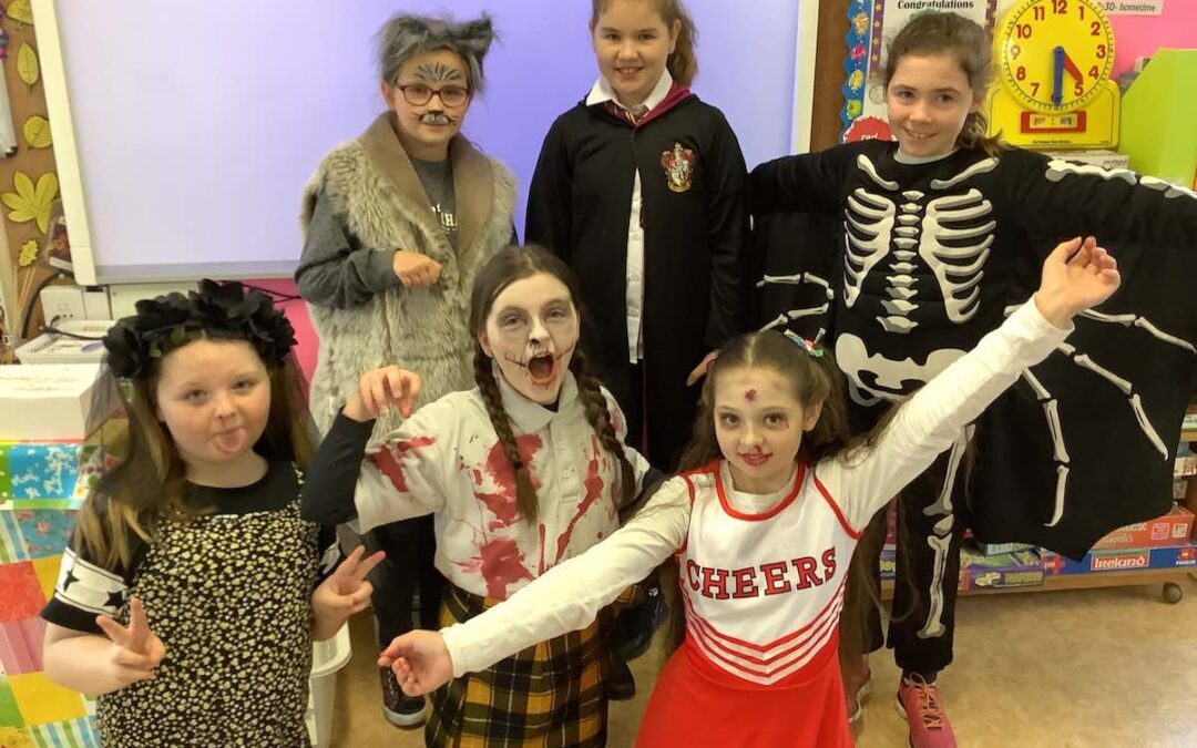 Halloween dress up in 4th class